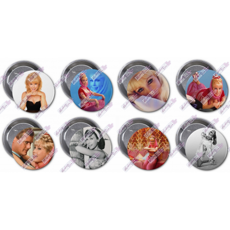 Barbara Eden 3" Buttons (Pack 1 & Pack 2 Combo)