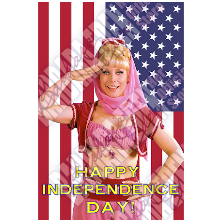 "Happy Independence Day" Postcard (Front)