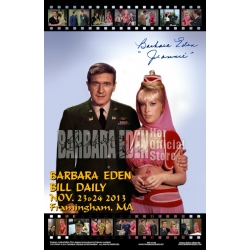 11x17 Poster - Barbara Eden & Bill Daily (Signed by Barbara Eden)
